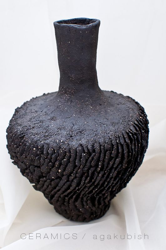 wazon ceramiczny czarny by agakubish